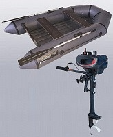 Комплект лодка БигБоат Т-250 НД и мотор 3.5